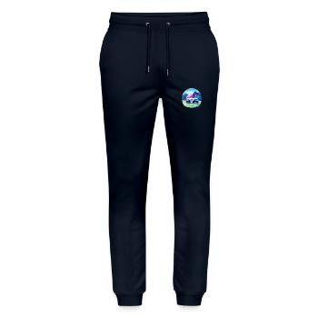 Camping Camp Camping Motorhome Gift Caravan - Stanley/Stella Mover Unisex Organic Jogging Trousers - navy - Front - Marisol (170cm) & Nik (191cm)
