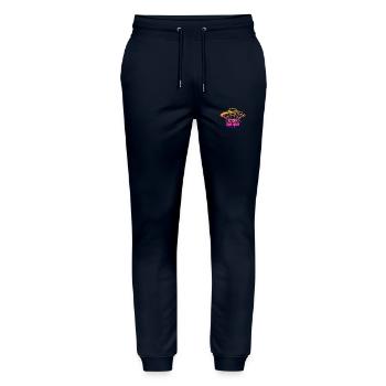 Stay Weird - Stanley/Stella Mover Unisex Organic Jogging Trousers - navy - Front - Marisol (170cm) & Nik (191cm)