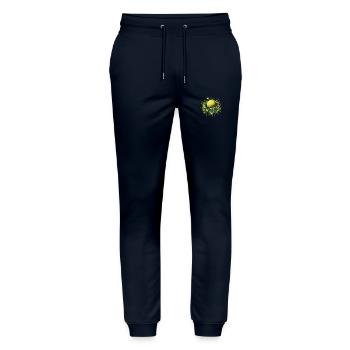 Tennis ball - Stanley/Stella Mover Unisex Organic Jogging Trousers - navy - Front - Marisol (170cm) & Nik (191cm)