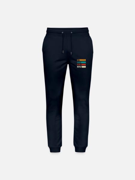 Eat Sleep Ramen Repeat - Stanley/Stella Mover Unisex Organic Jogging Trousers - navy
