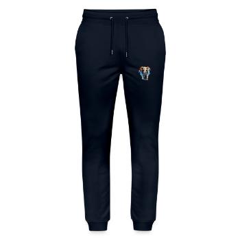 Elephant - Stanley/Stella Mover Unisex Organic Jogging Trousers - navy - Front - Marisol (170cm) & Nik (191cm)