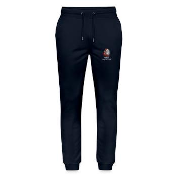 Santa Claus - Marry Christmas - Stanley/Stella Mover Unisex Organic Jogging Trousers - navy - Front - Marisol (170cm) & Nik (191cm)