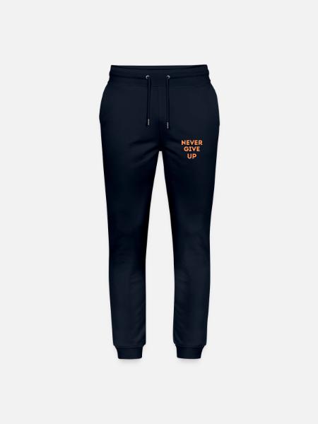 never give up - Pantalon de jogging bio MOVER Stanley/Stella unisexe - marine