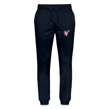 Kunst Japans - Japanische Kunst - Stanley/Stella Unisex Bio Jogginghose Mover  - Navy - Vorne - Marisol (170cm) & Nik (191cm)