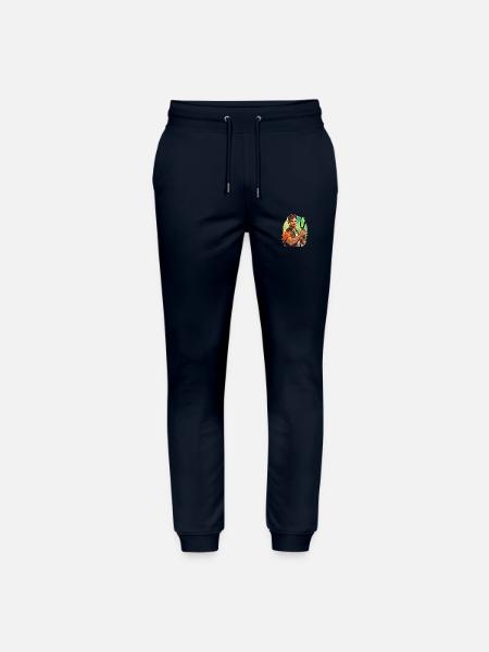 Tennis Player - Illustration - Stanley/Stella Mover Unisex Organic Jogging Trousers - navy