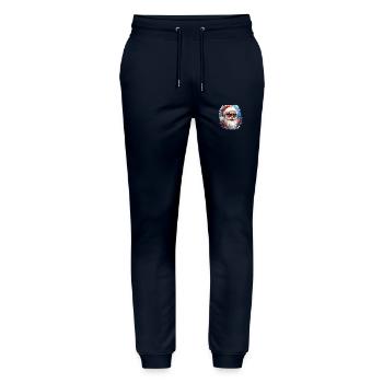 Santa Claus - illustration - Stanley/Stella Mover Unisex Organic Jogging Trousers - navy - Front - Marisol (170cm) & Nik (191cm)