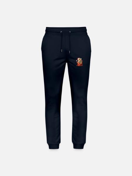 Christmas Kitten 1 - Stanley/Stella Mover Unisex Organic Jogging Trousers - navy