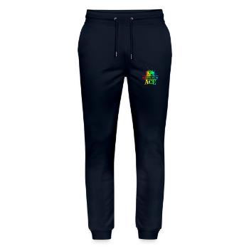 Kiss My Ace jeu de poker jeu de cartes casino club jouer - Pantalon de jogging bio MOVER Stanley/Stella unisexe - marine - Devant - Marisol (170cm) & Nik (191cm)