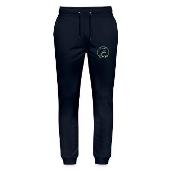 Beach Volleyball Joke Funny Quote Sunlit Scenes - Stanley/Stella Mover Unisex Organic Jogging Trousers - navy - Front - Marisol (170cm) & Nik (191cm)