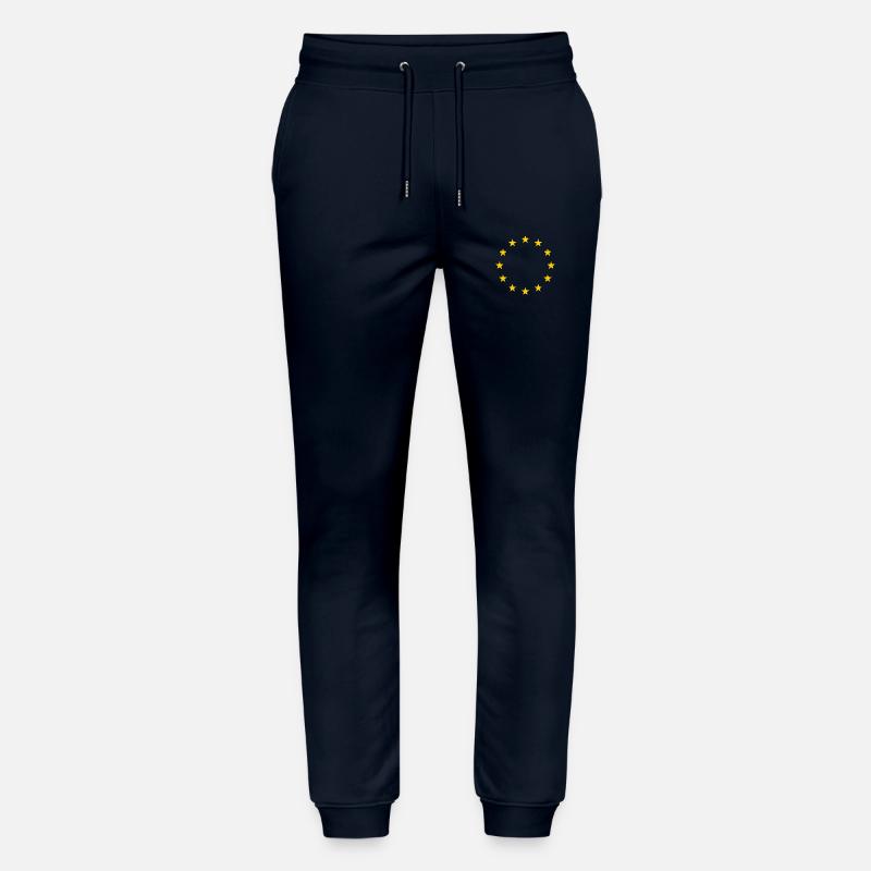 Drapeau de l’UE - Pantalon de jogging bio MOVER Stanley/Stella unisexe - marine