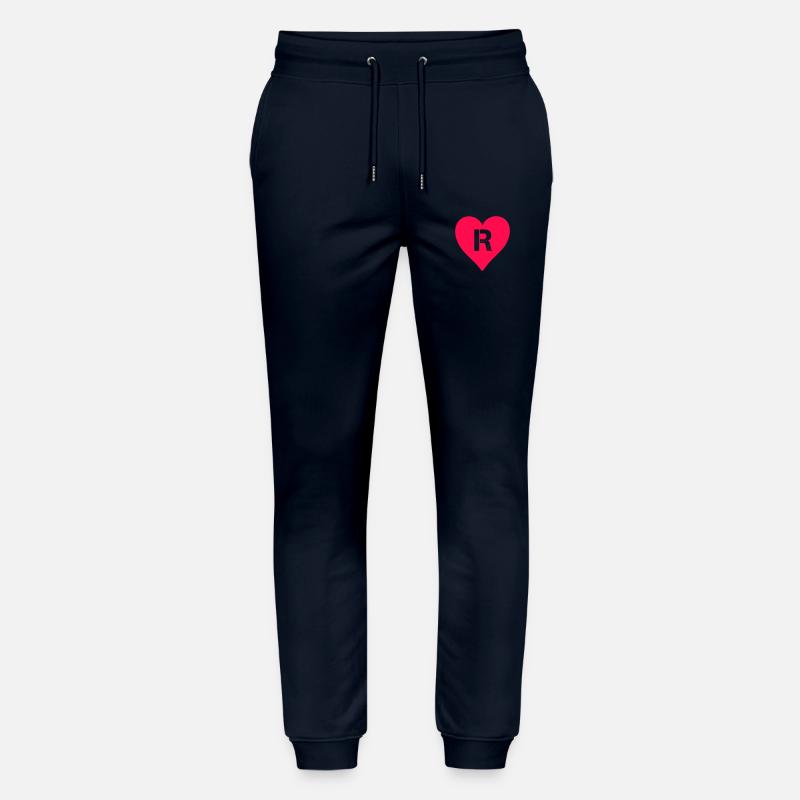 herz buchstabe R - Stanley/Stella Unisex Bio Jogginghose Mover  - Navy