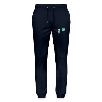 Alien und die Erde - Stanley/Stella Unisex Bio Jogginghose Mover  - Navy - Vorne - Marisol (170cm) & Nik (191cm)