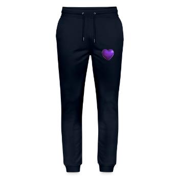 Cœur violet - Pantalon de jogging bio MOVER Stanley/Stella unisexe - marine - Devant - Marisol (170cm) & Nik (191cm)