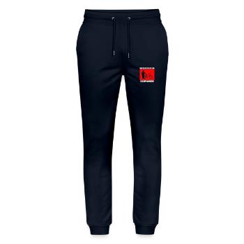 Cycling, I've had enough I'm going CYCLING Design - Stanley/Stella Mover Unisex Organic Jogging Trousers - navy - Front - Marisol (170cm) & Nik (191cm)