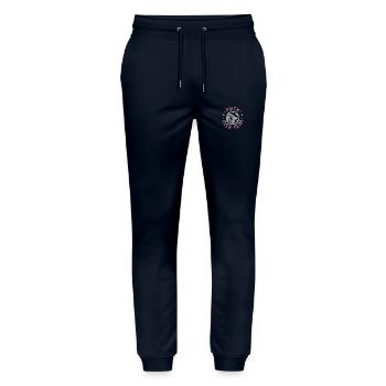 faith over fear - Stanley/Stella Unisex Bio Jogginghose Mover  - Navy - Vorne - Marisol (170cm) & Nik (191cm)