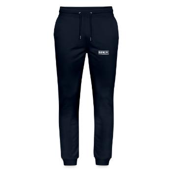 Drumline Shirt – Marching Band Sticks Design - Stanley/Stella Unisex Bio Jogginghose Mover  - Navy - Vorne - Marisol (170cm) & Nik (191cm)