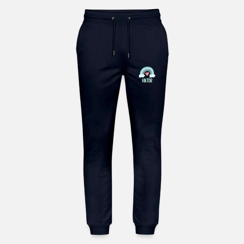 Viktor Name Regenbogen Baby - Stanley/Stella Unisex Bio Jogginghose Mover  - Navy