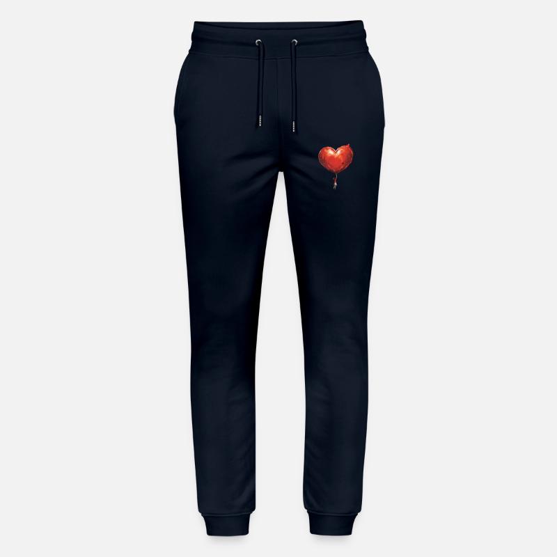 Fille avec ballon coeur géant - Pantalon de jogging bio MOVER Stanley/Stella unisexe - marine