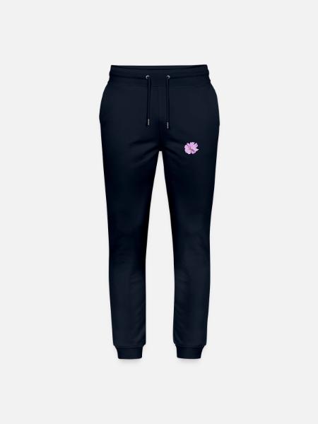 Lilas fleur aquarelle - Pantalon de jogging bio MOVER Stanley/Stella unisexe - marine