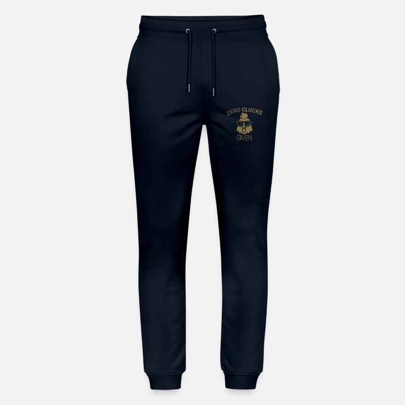 Zero clucks given - Stanley/Stella Mover Unisex Organic Jogging Trousers - navy