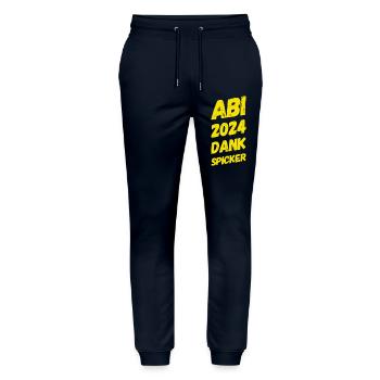 ABI Abitur dicton amusant - Pantalon de jogging bio MOVER Stanley/Stella unisexe - marine - Devant - Marisol (170cm) & Nik (191cm)