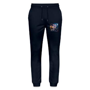 Liluna - Stanley/Stella Unisex Bio Jogginghose Mover  - Navy - Vorne - Marisol (170cm) & Nik (191cm)