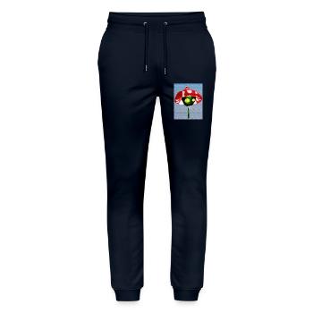 Champignon Vampire - Pantalon de jogging bio MOVER Stanley/Stella unisexe - marine - Devant - Marisol (170cm) & Nik (191cm)