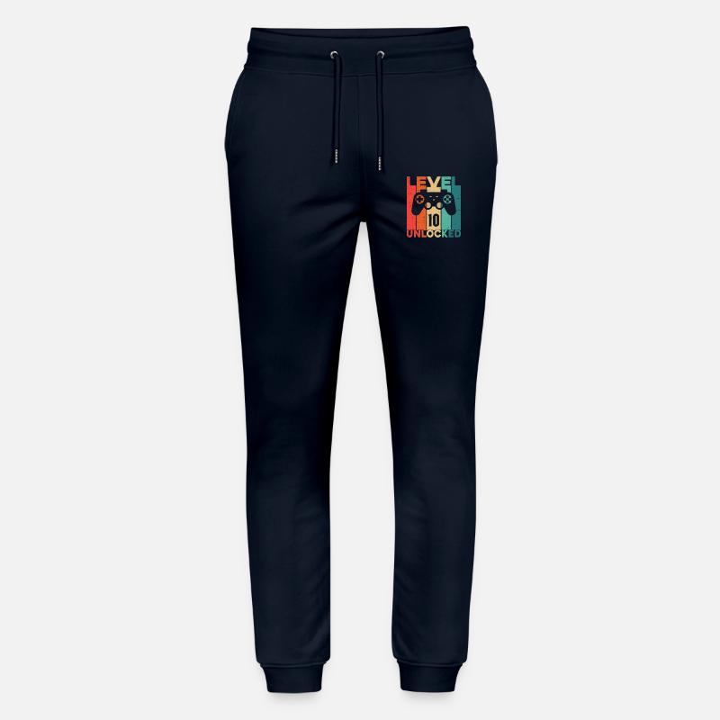 Niveau 10 Débloqué - Pantalon de jogging bio MOVER Stanley/Stella unisexe - marine