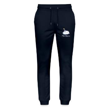 Miss rêveuse - Pantalon de jogging bio MOVER Stanley/Stella unisexe - marine - Devant - Marisol (170cm) & Nik (191cm)