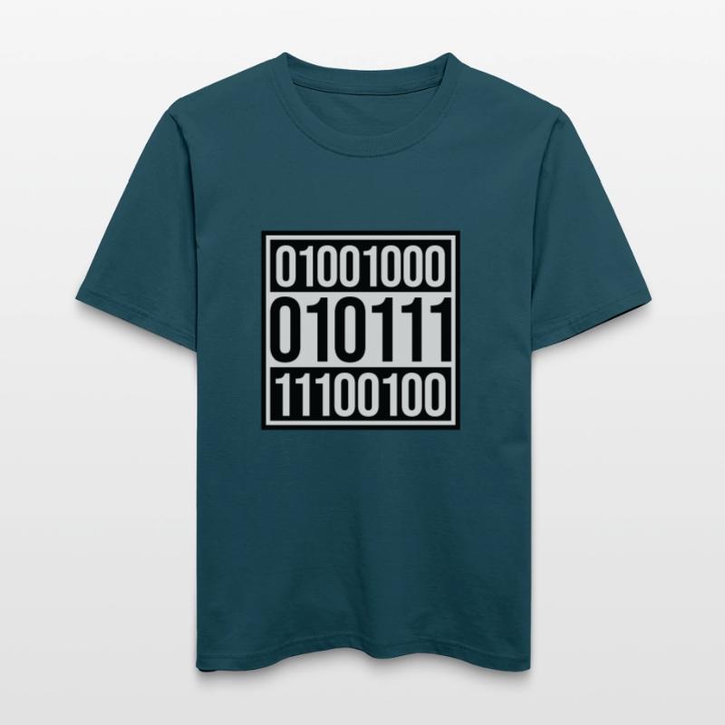 Binary Code Program Language  RELAXED FIT Unisex Organic T-Shirt