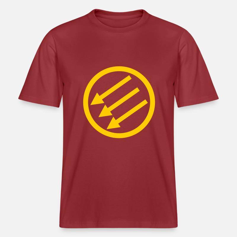 Järnfronten / Eiserne Front / Iron Front -  RELAXED FIT Unisex Organic T-Shirt - Erdrot