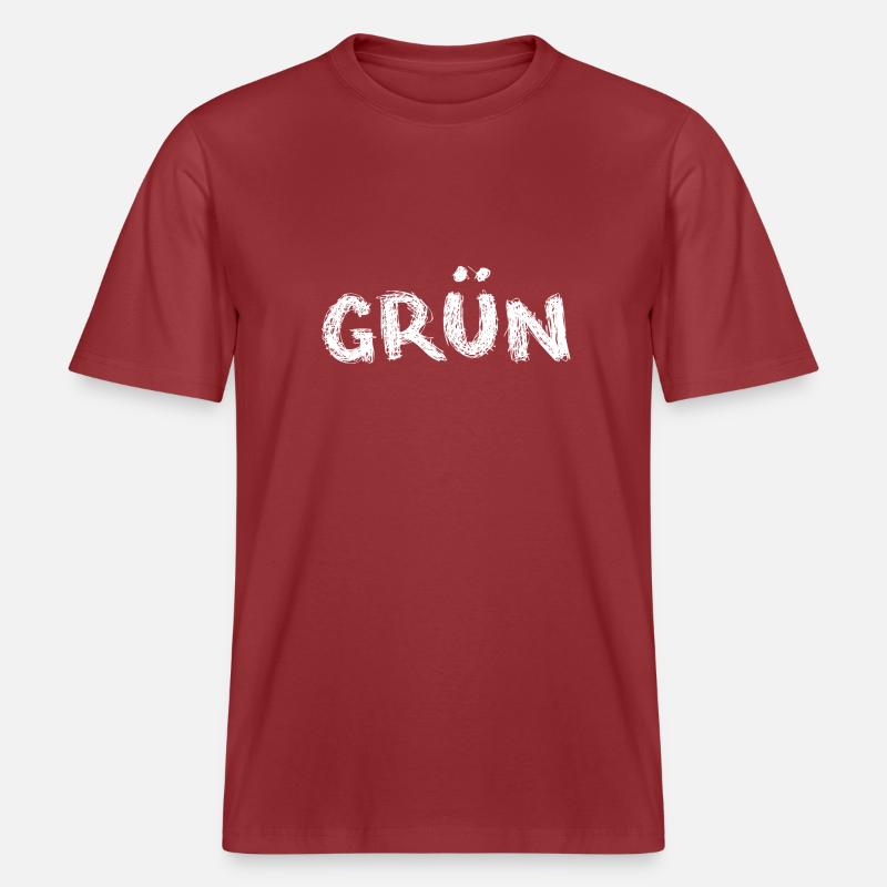 grün oder ? -  RELAXED FIT Unisex Organic T-Shirt - Erdrot