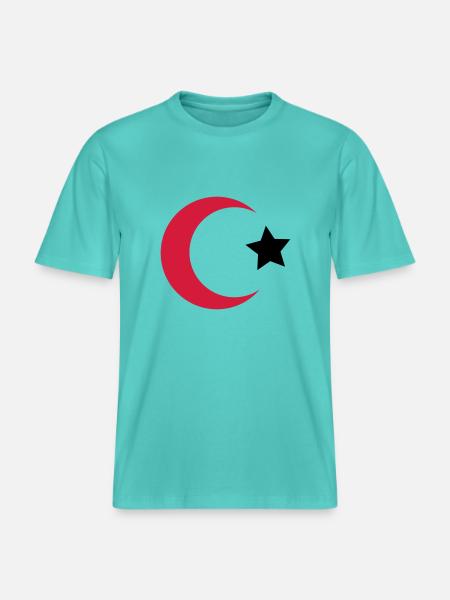 türkei - RELAXED FIT Unisex Organic T-Shirt - Poolblau