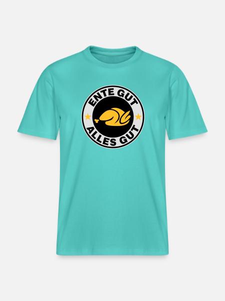 Ente gut alles gut -  RELAXED FIT Unisex Organic T-Shirt - Poolblau