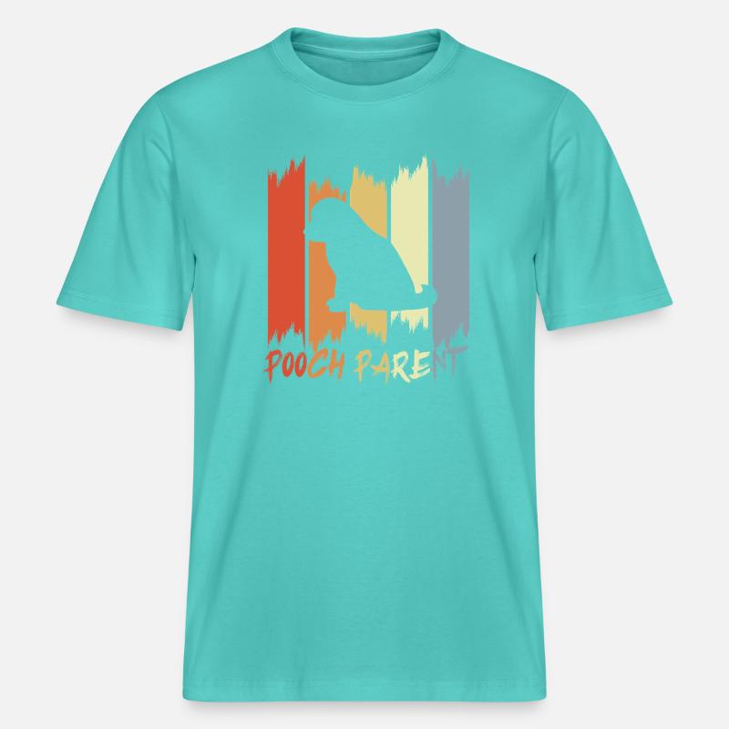 Propriétaire de chien -  T-shirt unisexe RELAXED FIT en coton bio - bleu piscine