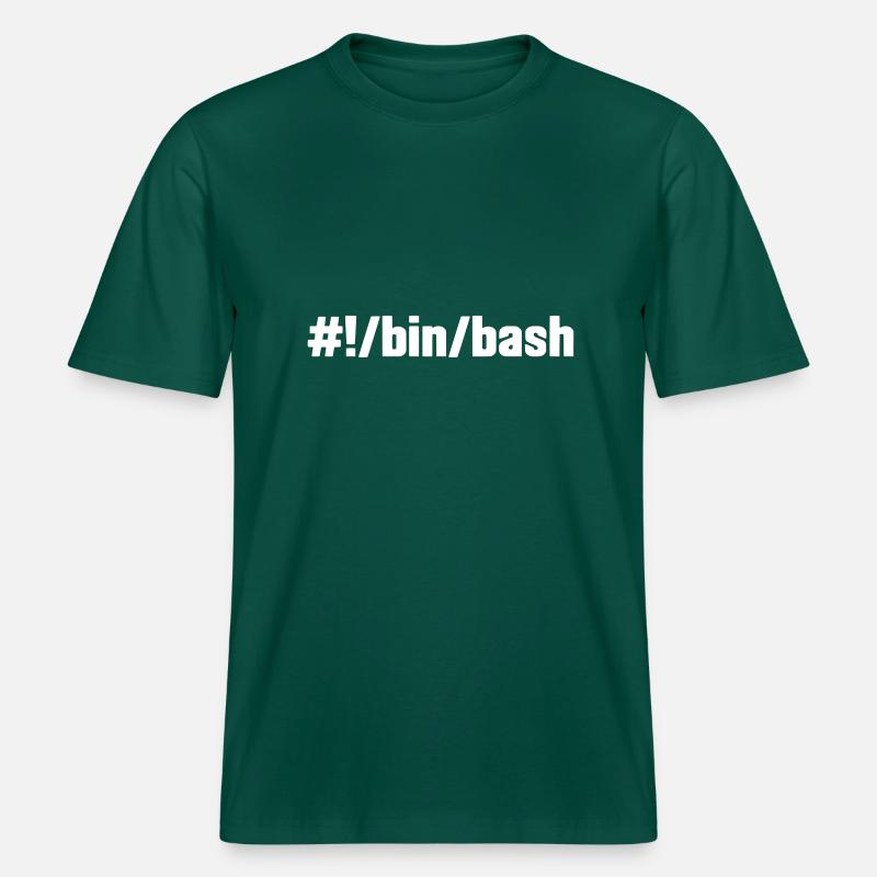 #!/bin/bash - Linux Shell -  T-shirt unisexe RELAXED FIT en coton bio - forêt
