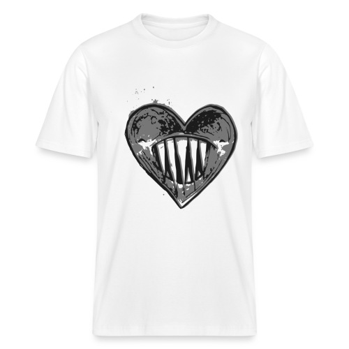 Corazón Negro - Camiseta ecológica unisex de corte holgado Sparker 2.0 de Stanley/Stella