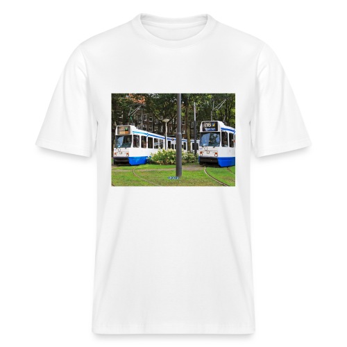 Oude GVB Trams in Amsterdam op het Surinameplein - Stanley/Stella Uniseks bio-T-Shirt SPARKER