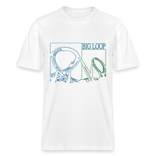 big_loop_coaster_shirt_line - Stanley/Stella Relaxed Fit Unisex Bio-T-Shirt Sparker 2.0