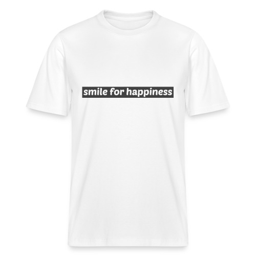 smile for happiness - Ledig ekologisk T-shirt Sparker 2.0 unisex från Stanley/Stella