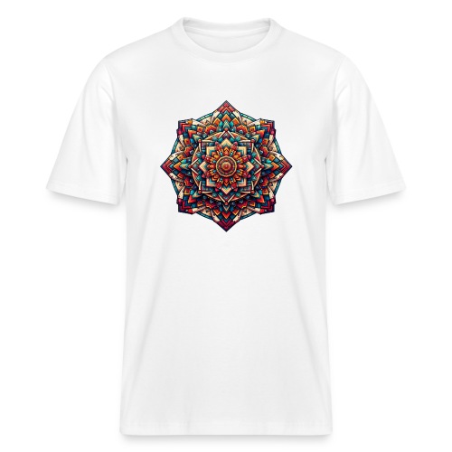 Kunterli - Colorful Geometry Mandala - Stanley/Stella Sparker 2.0 Relaxed Fit Unisex Organic T-Shirt