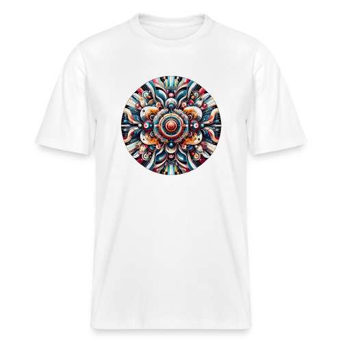 Kunterli - Farbenfrohes Mandala-Kunstwerk - Stanley/Stella Relaxed Fit Unisex Bio-T-Shirt Sparker 2.0