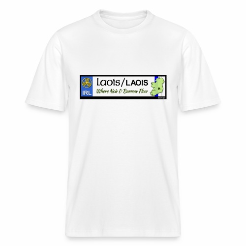 LAOIS, IRELAND: licence plate tag style decal eu - Stanley/Stella Unisex Organic T-Shirt SPARKER 