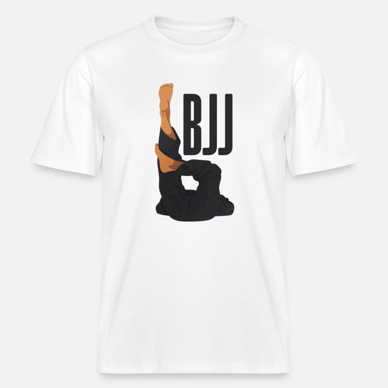 Techniques de BJJ : Triangle -  T-shirt unisexe RELAXED FIT en coton bio - blanc
