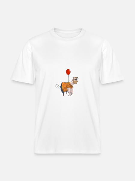 Ballon Mann - RELAXED FIT Unisex Organic T-Shirt - Weiß