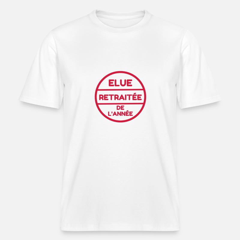 Retirement Retired Ruhestand Retraite Retraitée -  RELAXED FIT Unisex Organic T-Shirt - white