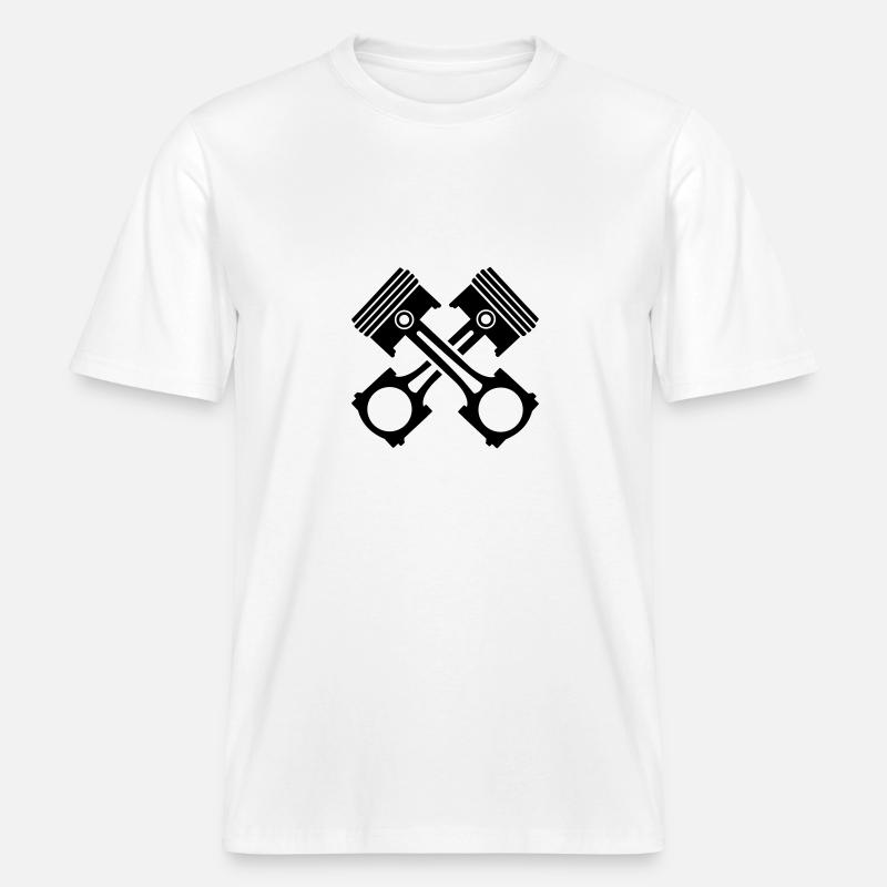 Kolben -  RELAXED FIT Unisex Organic T-Shirt - Weiß
