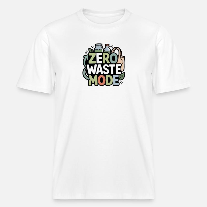 zero-waste-mode -  RELAXED FIT Unisex Organic T-Shirt - Weiß