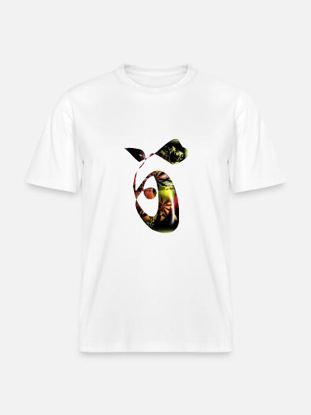 abstractes design - RELAXED FIT Unisex Organic T-Shirt - Weiß