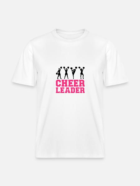 Cheerleader - T-shirt unisexe RELAXED FIT en coton bio - blanc